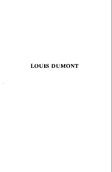 Louis Dumont