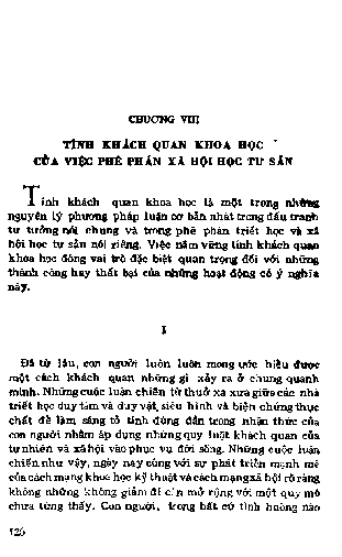 Chương VIII Tính khách quan khoa học của việc phê phán xã hội học tư sản