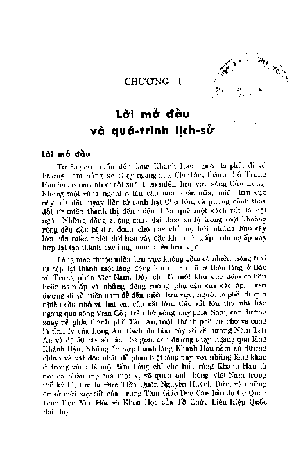 Lời mở đầu và quá trinh lịch sử Chương I