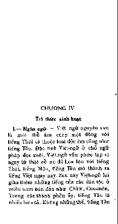 Trí thức sinh hoạt Chương IV