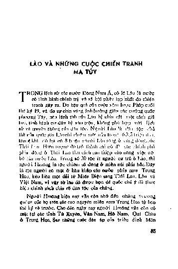 Lào và những cuộc chiến tranh ma túy