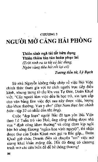 Người mở cảng Hải Phòng Chương III