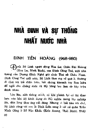 Nhà Đinh và sự thống nhất nước nhà