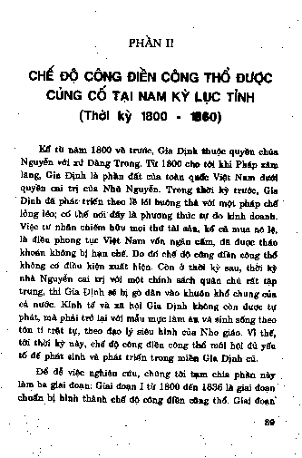 Chế độ công điền công thổ được củng cố tại Nam Kì lục tỉnh (Thời kì 1800 - 1860) Phần II