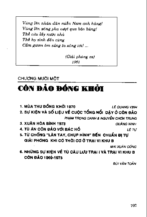 Côn Đảo đồng khởi Phần II Chương XI