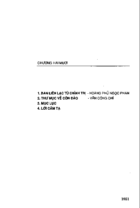 Chương XX Pầhn II