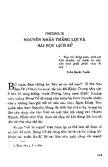 Chương IX Nguyên nhân thắng lợi và bài học lịch sử