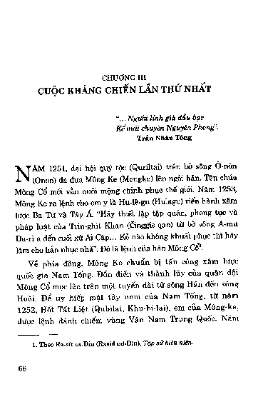 Chương III Cuộc kháng chiến lần thứ nhất
