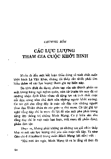 Các lực lượng tham gia cuộc khởi binh