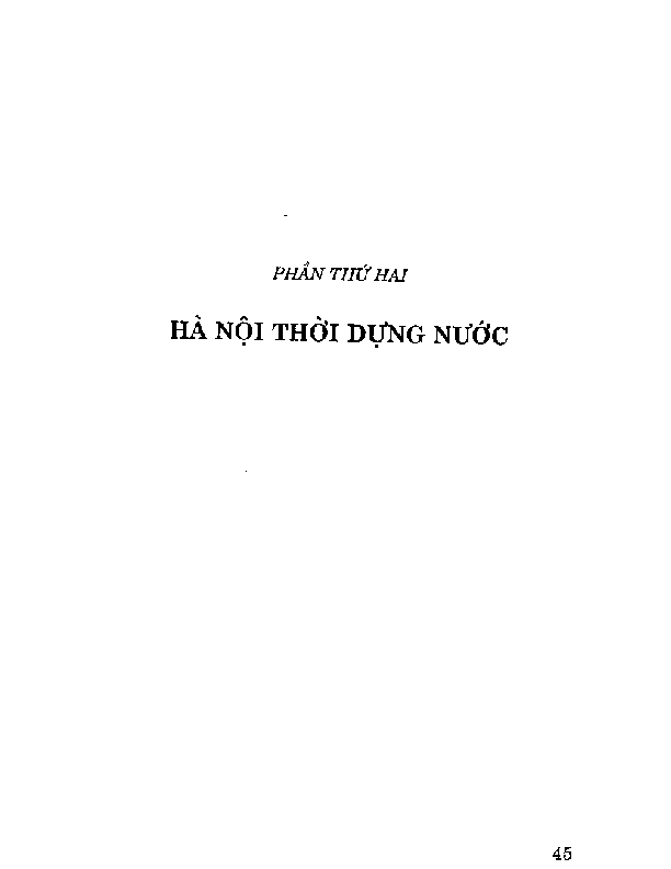 Hà Nội thời dựng nước