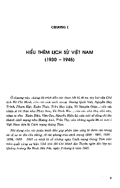 Chương I Hiểu thêm lịch sử Việt Nam (1930-1945)