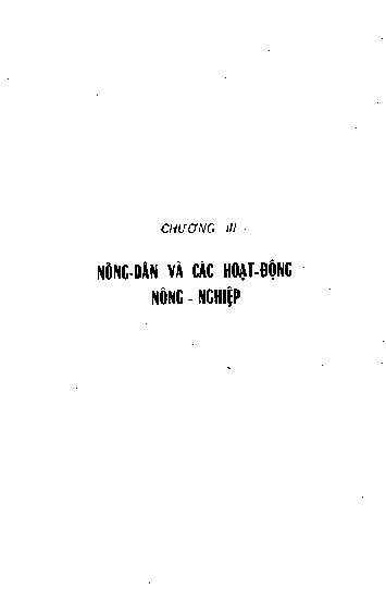 Chương III Nông dân và các hoạt động nông nghiệp