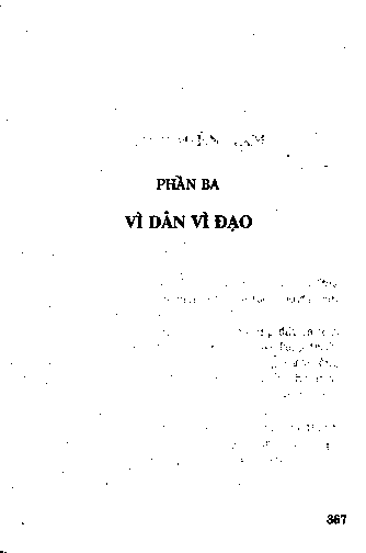 Phần thứ ba Vì dân vì đạo