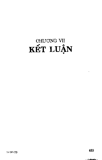 Kết luận Chương VII
