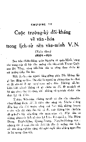 Chương IV Cuộc trường kỳ đối kháng về văn hóa trong lịch sử nền văn minh Việt Nam (Hiện đại)