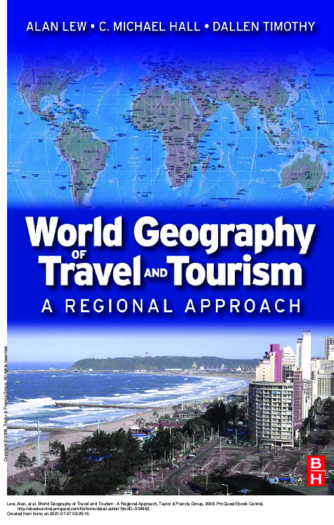 World geography of travel and tourism a regional approach