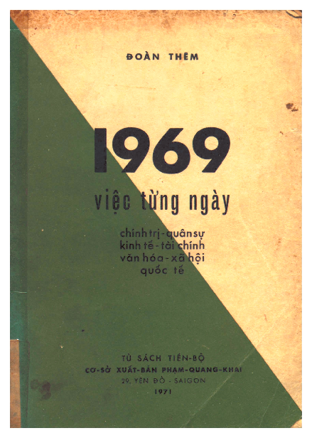 1969 việc từng ngày Chính trị - kinh tế - tài chính - văn hóa ...