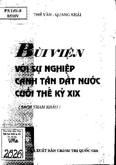Bùi Viện với sự nghiệp canh tân đất nước cuối thế kỷ XIX. Vol. 4