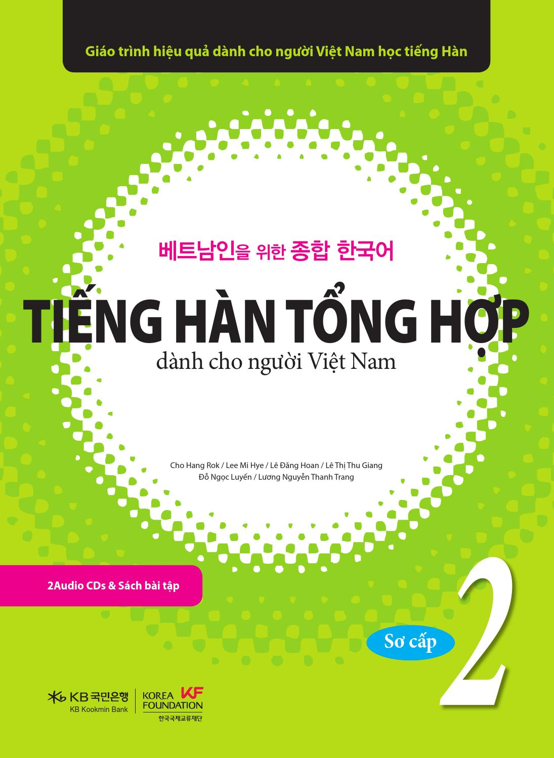 Tiếng Hàn tổng hợp dành cho người Việt Nam. T.2, Sơ cấp