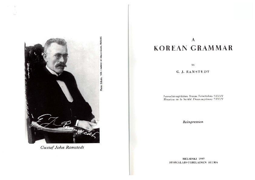 A Korean grammar