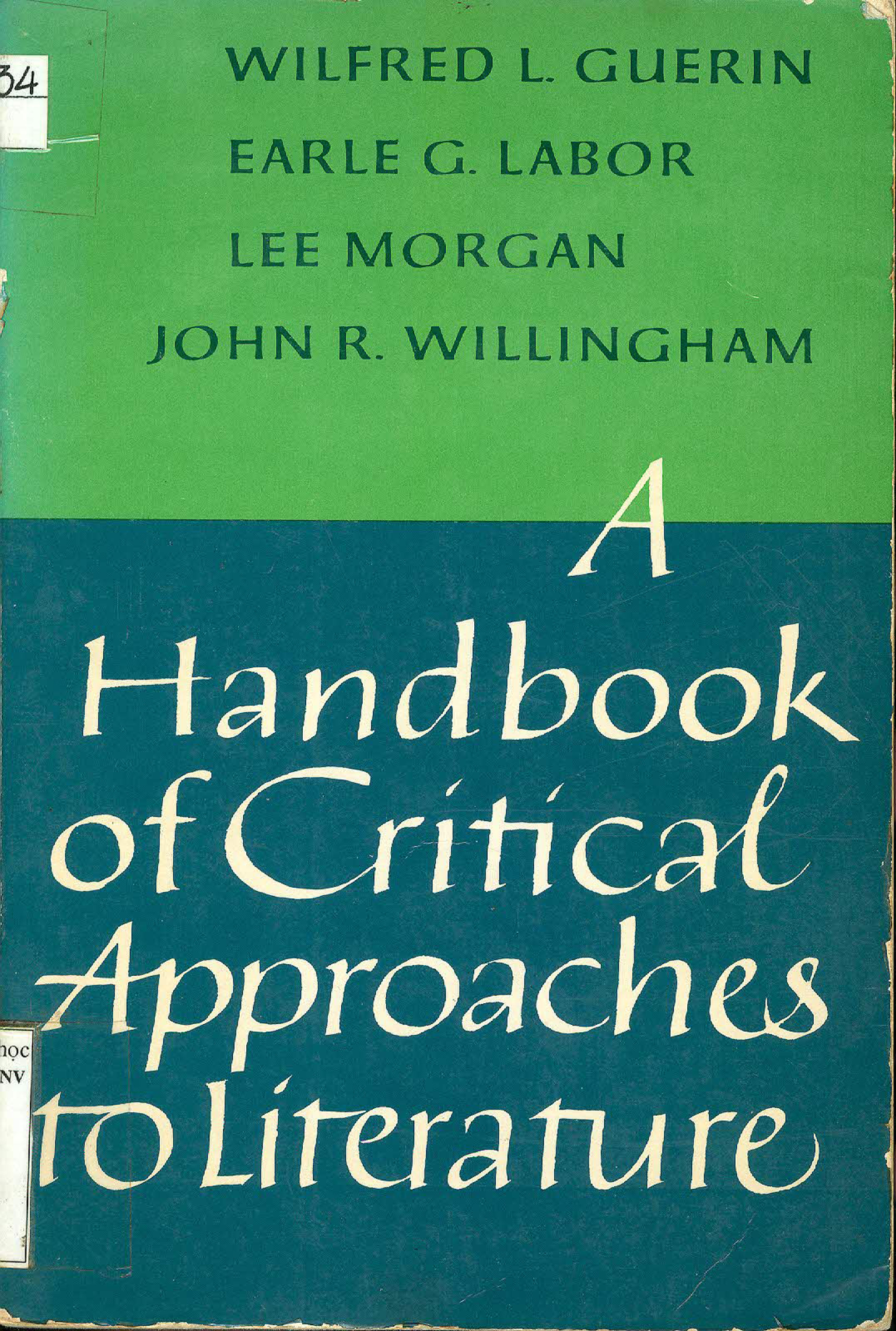 A handbook of critical approaches to literature
