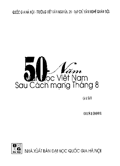 50 năm văn học Việt Nam sau Cách mạng tháng Tám