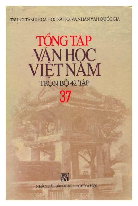 Tổng tập văn học Việt Nam. T.37