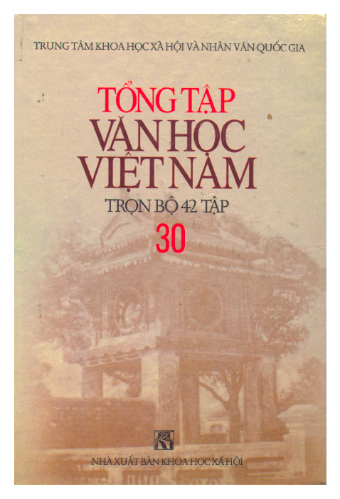 Tổng tập văn học Việt Nam. T.30