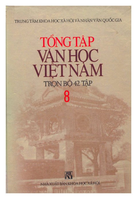 Tổng tập văn học Việt Nam. T.8