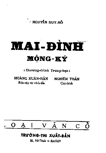 Mai đình mộng ký