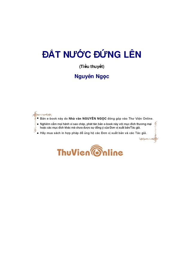 Đất nước đứng lên tiểu thuyết