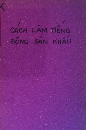 Cách làm tiếng động sân khấu