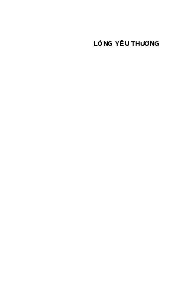 Lòng yêu thương. T.1