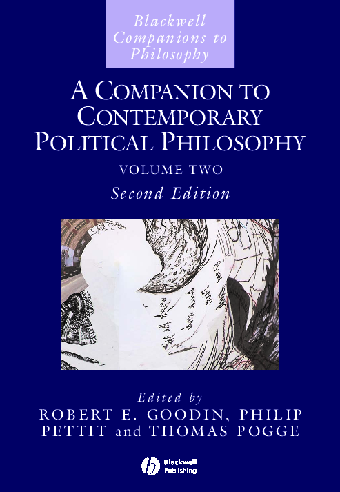 A companion to Contemporary political philosophy