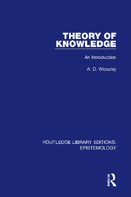 Theory of knowledge an introduction