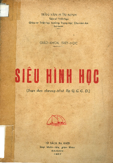 Siêu hình học giáo khoa Triết học