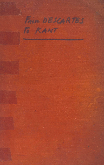 From Descartes to Kant readings in the philosophy of the renaissance and englightenment
