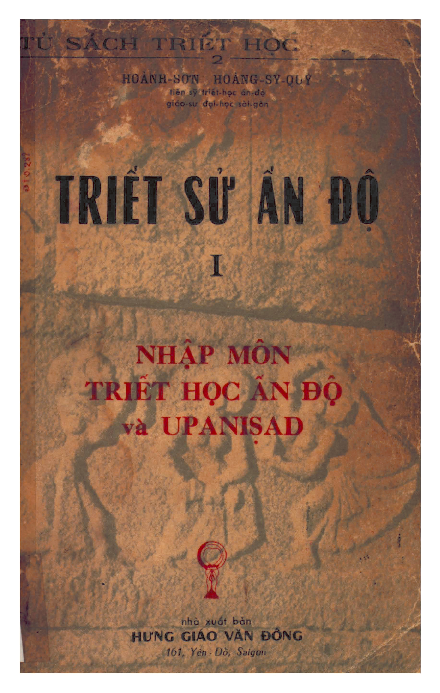 Triết sử Ấn Độ I Nhập môn triết học Ấn Độ Upanisad