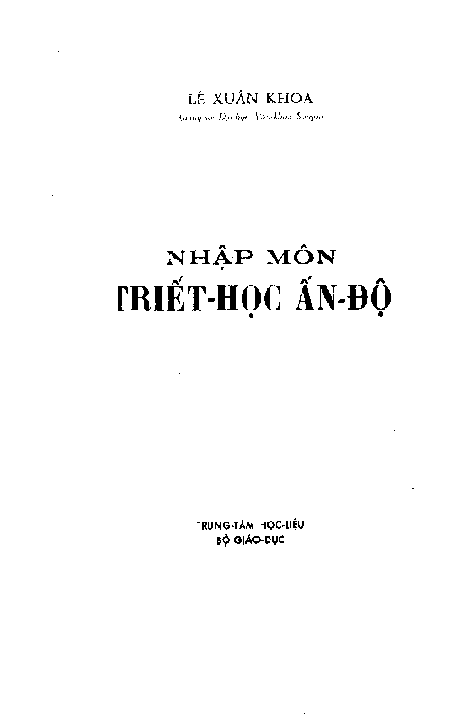 Nhập môn triết học Ấn Độ