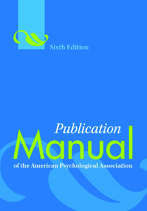 Publication manual of the American psychological association.