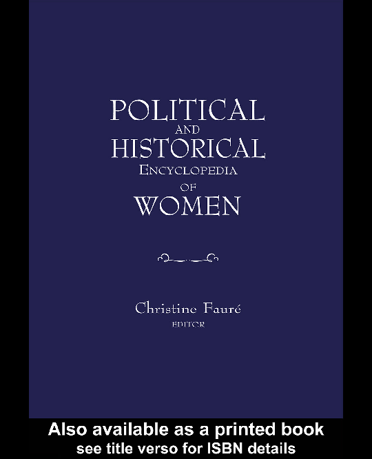 Political and historical encyclopedia of women