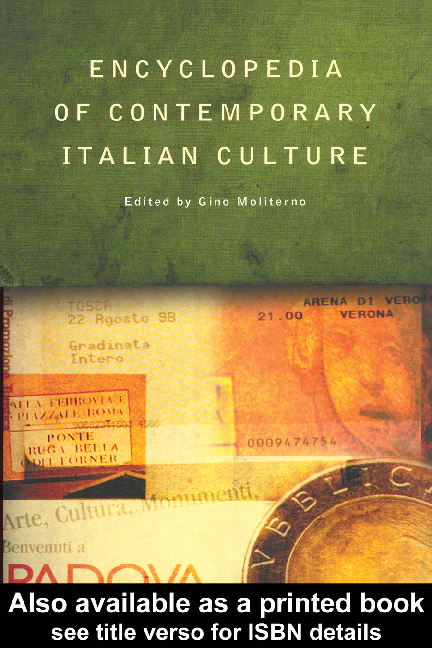 Encyclopedia of contemporary Italian culture