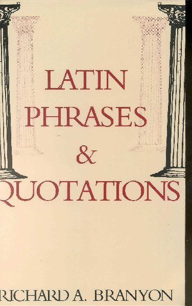 Latin phrases & quotations