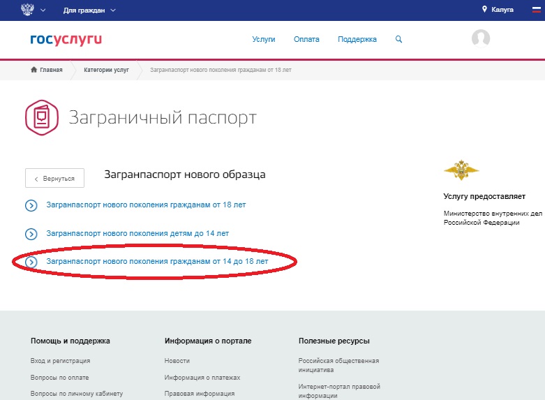 Как подать заявление на загранпаспорт на госуслугах нового образца