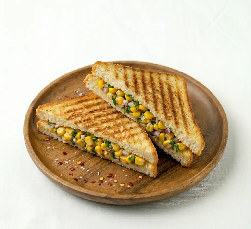 Corn grilled sanwich