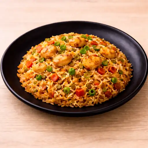 Half Chicken Schezwan Rice |