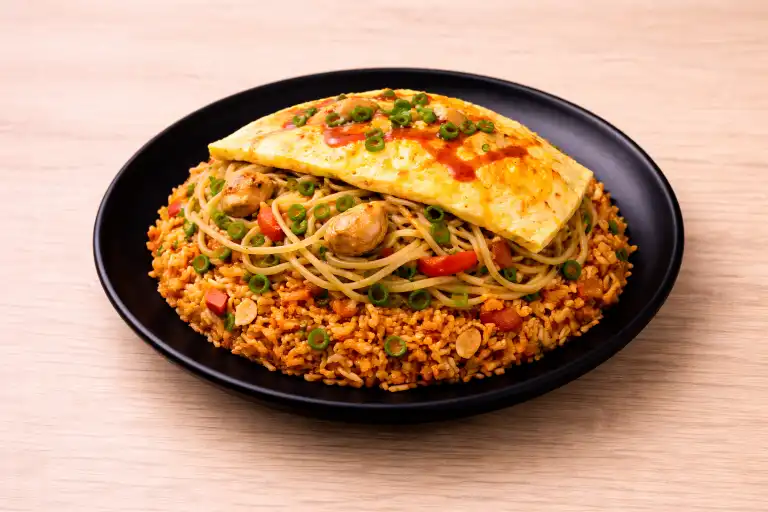 Half Chicken Hakka Noodles |