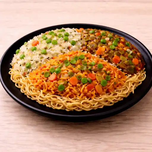 Half Veg Tripple Fry Rice |