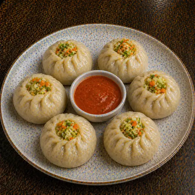 Veg Momos | 6 Pieces