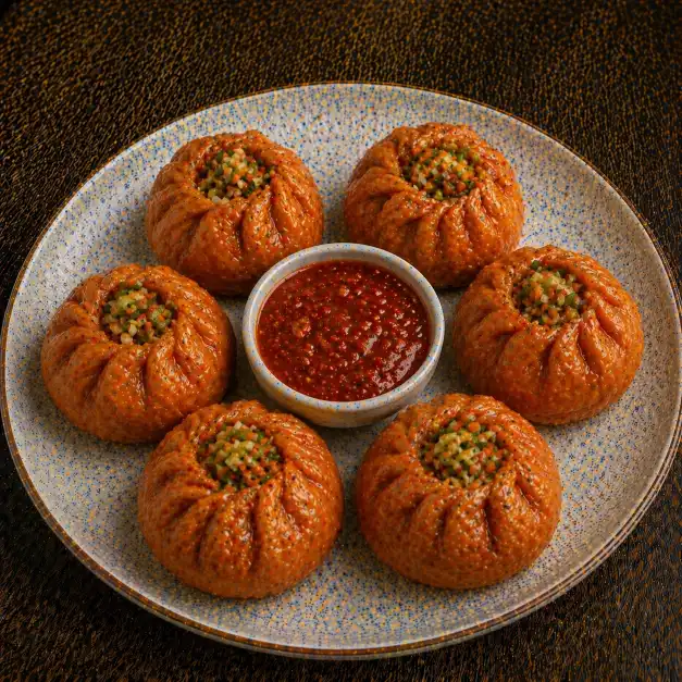 Veg Schezwan Momos | 6 Pieces